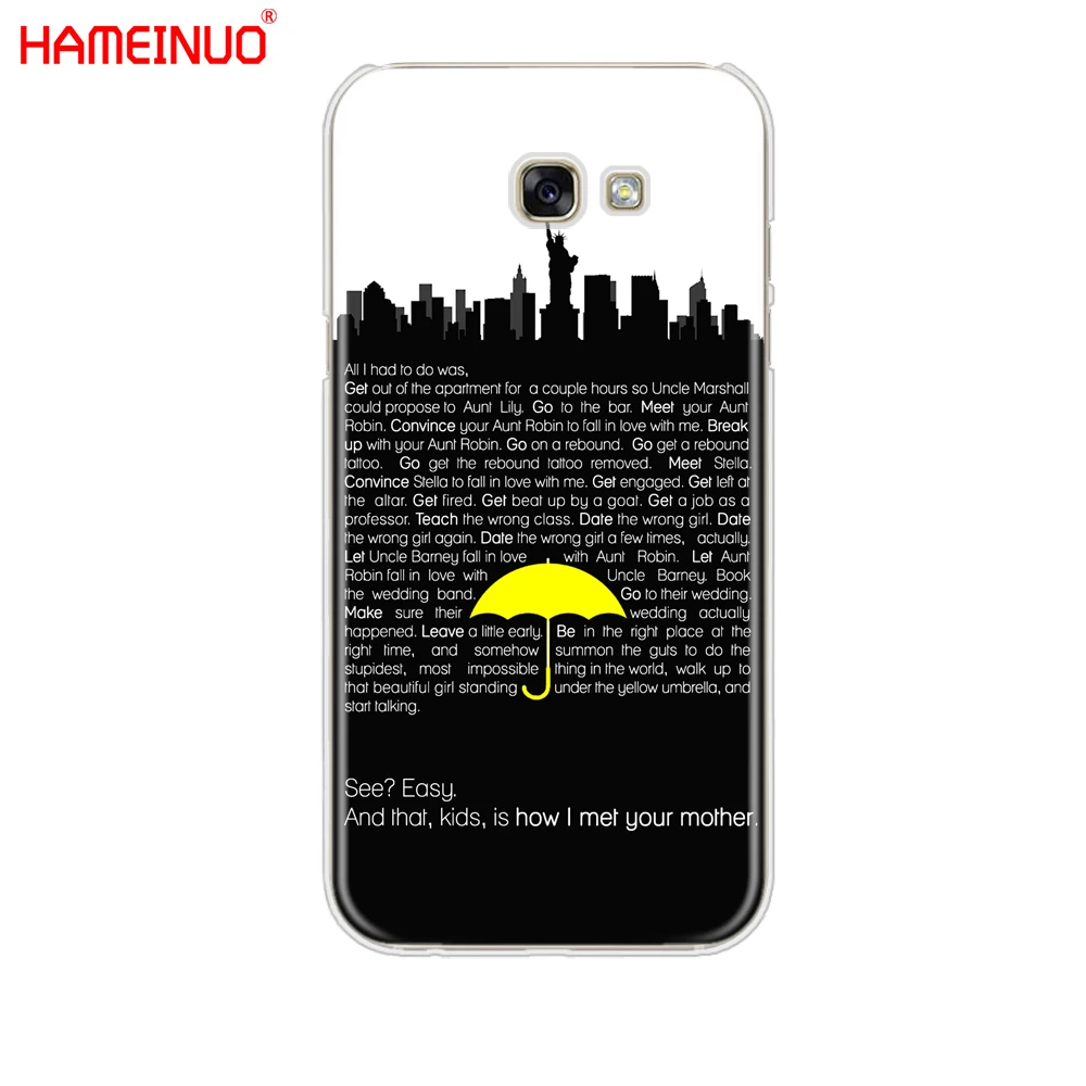 HAMEINUO Как я встретил вашу маму himym цитаты Чехол для мобильного телефона Samsung Galaxy A3