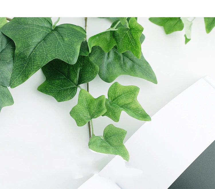 Artificial Ivy Leaf Eucalyptus Leaves Home Decor Wedding Decoration Plants Plastic Green Long Vine Fake Foliage Handmade 180cm