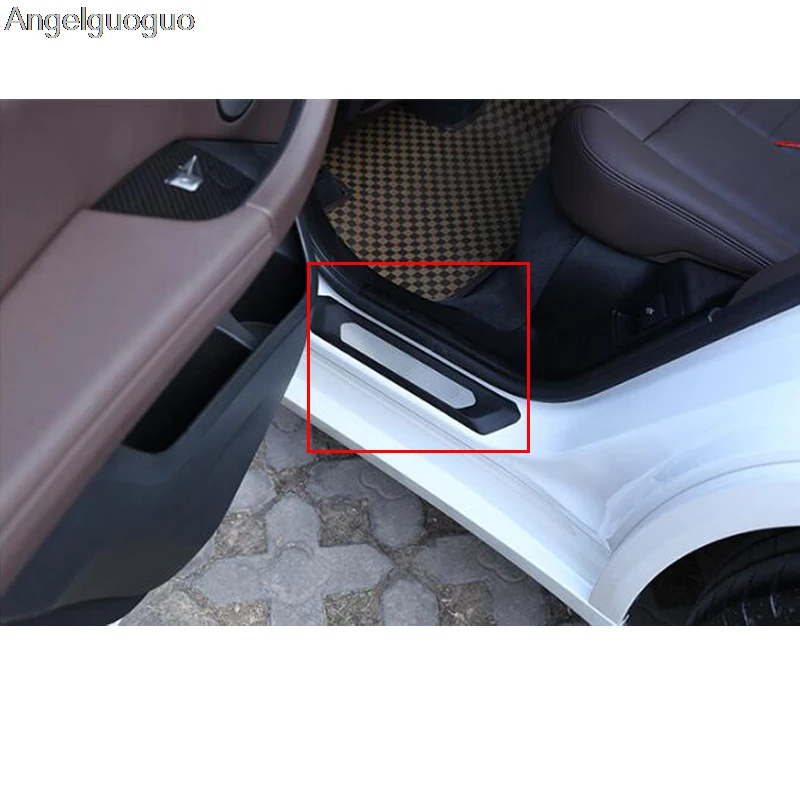 2 шт. Защитная декоративная Накладка на порог заднего ряда для BMW X3 G01 2018 2019 X4 G02