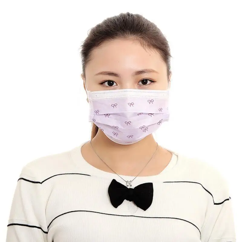 10 шт. одноразовая маска для рта женщин и девочек противодымчатая противопылевая