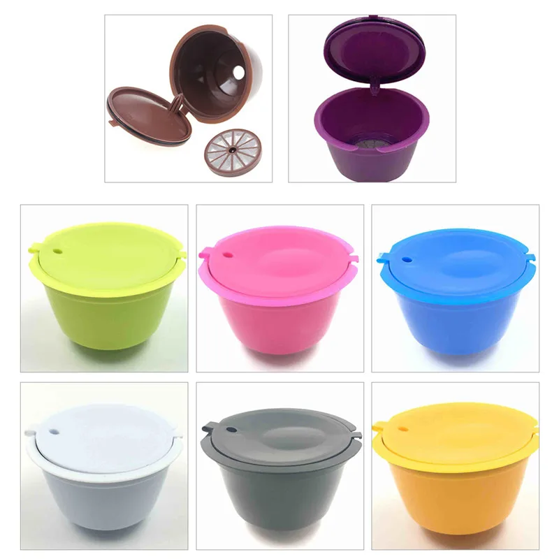 8 Colors Refillable Dolce Gusto Reusable Capsules Coffee Refill Fliter Compatible Nescafe | Дом и сад