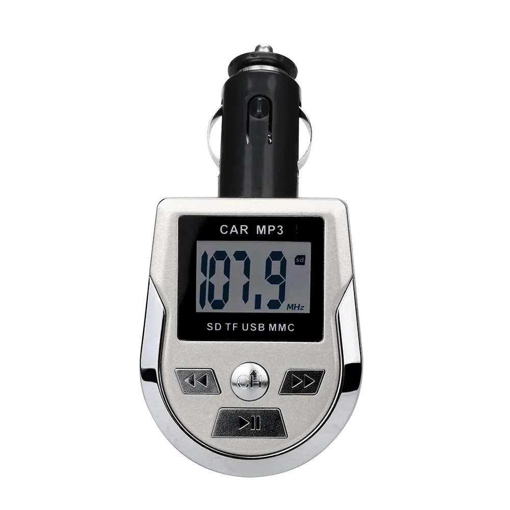 Автомобильный MP3-плеер 87,5 МГц-108,0 МГц lcd Автомобильный Mp3 MP4 плеер беспроводной fm-передатчик модулятор SD/MMC карта с дистанционным управлением APR03