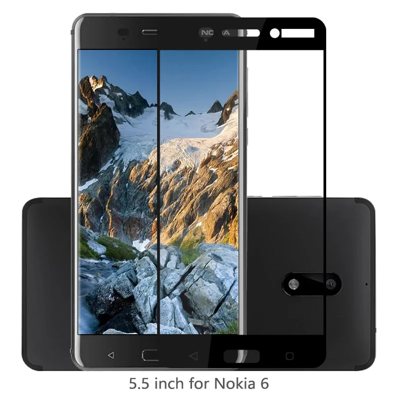 Премиум Защитная пленка для экрана из закаленного стекла Nokia 6 передней