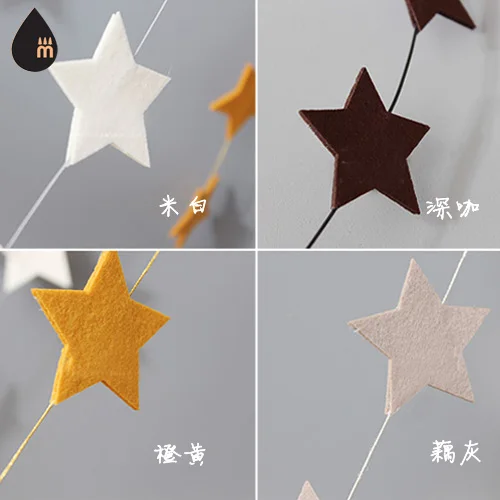 carlorful Non-woven bilayer stars bulb shape ornaments birthday party decoration wedding children room decorative | Дом и сад