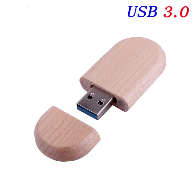 Maple wood JASTER USB 3,0 высокоскоростной деревянный usb флеш-накопитель 4 ГБ 8 г 16 ГБ 32 ГБ 64 Гб Флешка подарочная карта памяти u-диск гравировка логотипа на заказ - Цвет: Maple wood
