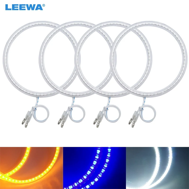 LEEWA 4X120 мм 4 шт./компл. автомобильный SMD СВЕТОДИОДНЫЙ гало кольца ангельские глазки