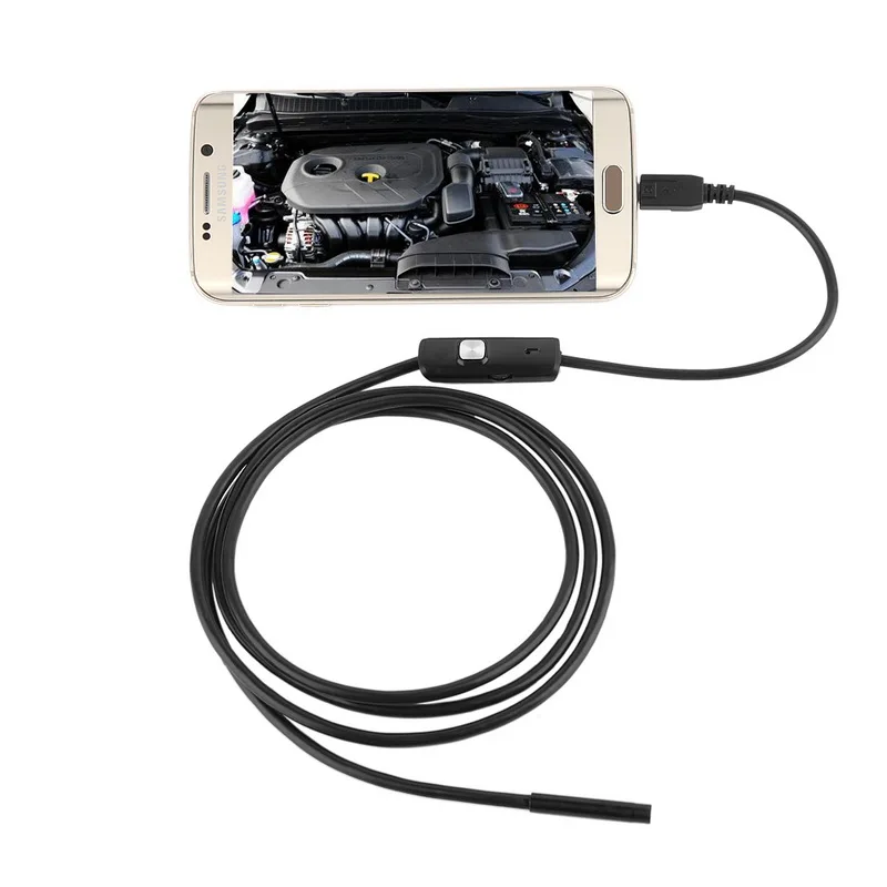 OTG USB эндоскопа телефона android usb Камера 5.5 мм Len Труба инспекции IP67
