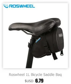ROSWHEEL открытая мини велосипедная сумка, велосипедная седельная сумка MTB, сумка для шоссейного велосипеда, водостойкая полиэфирная ПВХ велосипедная сумка