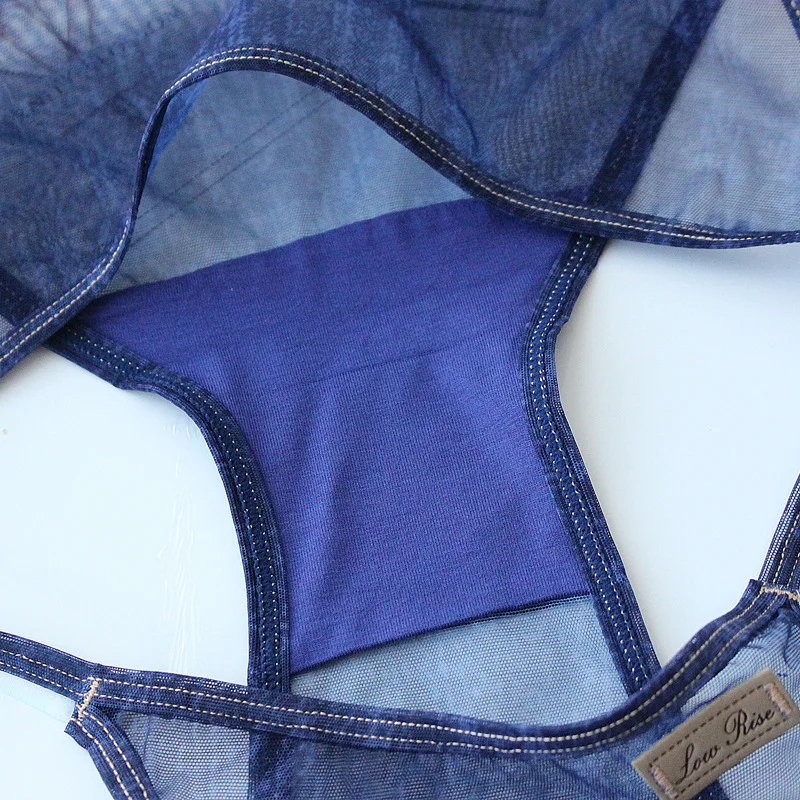 2018 сексуальное имитирующее Ковбойское прозрачное женское нижнее белье трусики