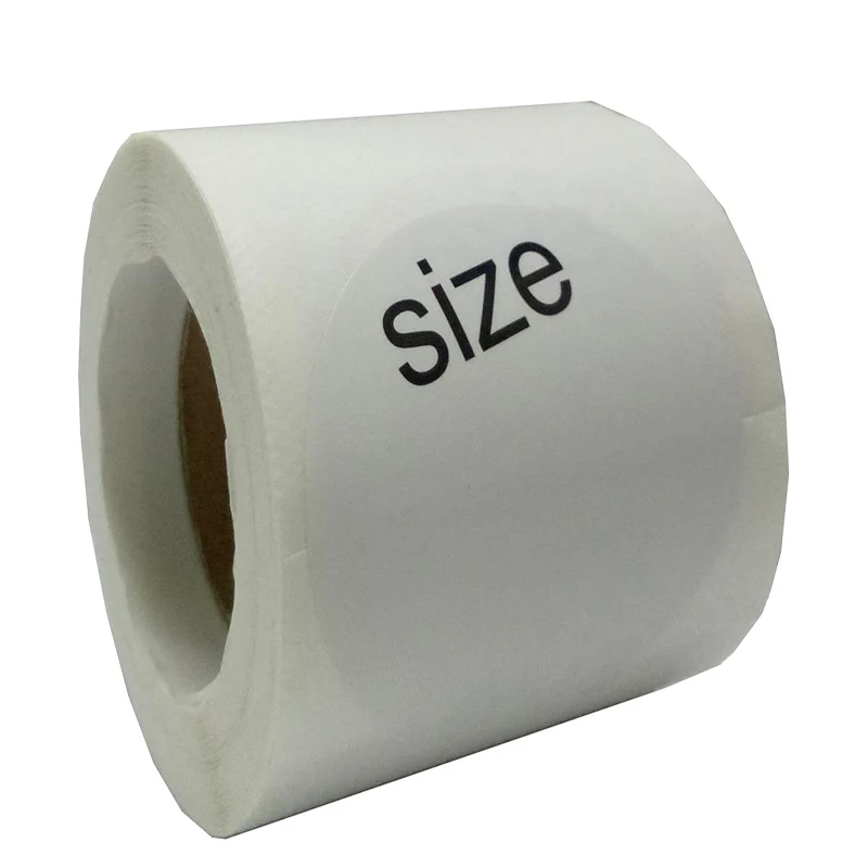 

2 дюйма, размер одежды, чистые наклейки для этикеток и палочек, для розничной продажи одежды