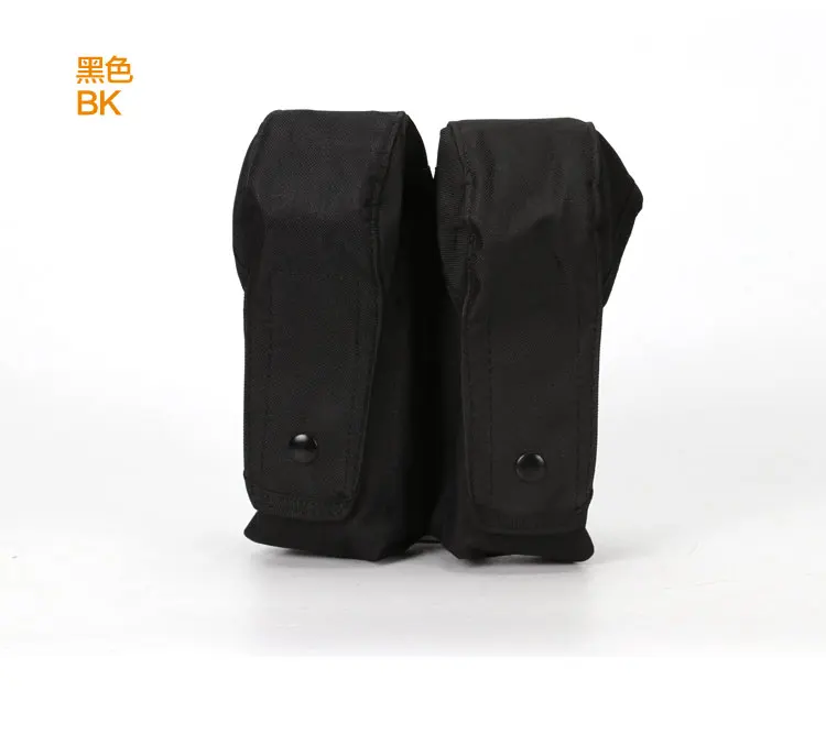 MOLLE тактический двойной подсумок военный картридж клип сумка с кнопками для AK M4 Glock пистолет страйкбол принадлежности для охоты