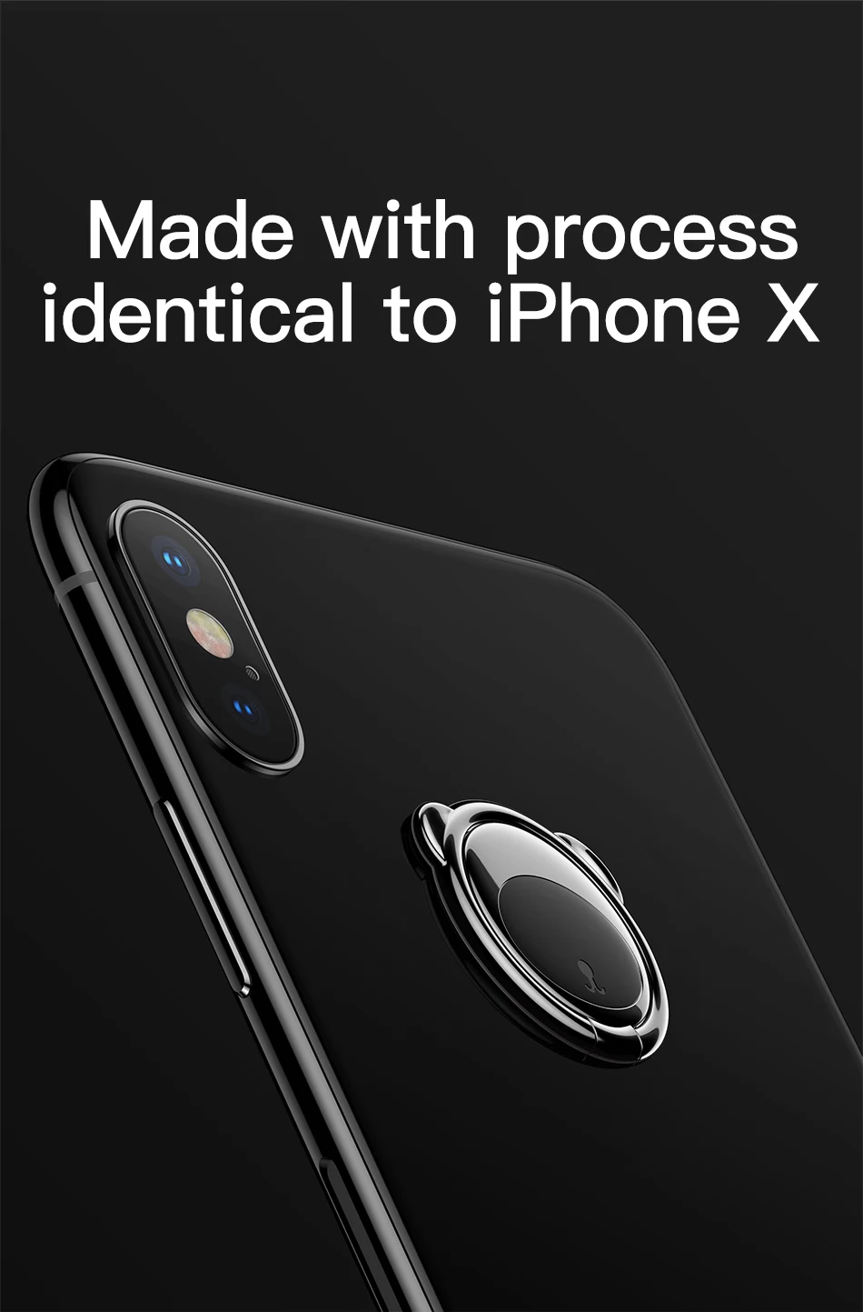 Baseus металлическое кольцо-держатель для iPhone, samsung, Xiaomi, кольцо-подставка для мобильного телефона, магнитный автомобильный держатель для телефона