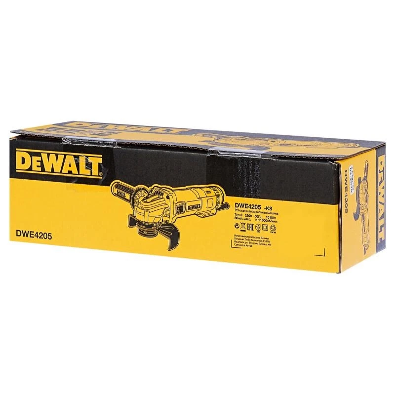 Машина шлифовальная угловая DeWalt DWE4205 (Диск 125 мм мощность 1010Вт защита