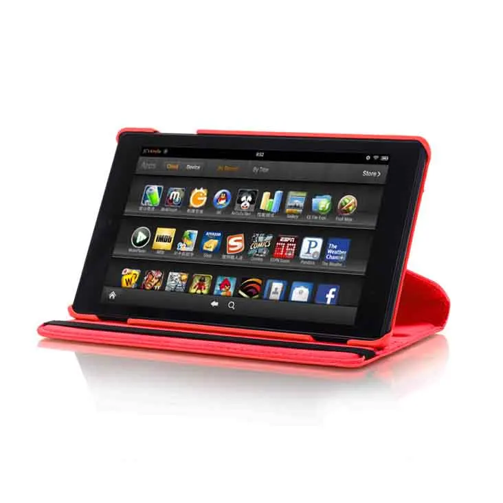 360 градусов вращающийся Премиум pu кожаный чехол для Amazon Kindle Fire HD 8 Тонкий чехол для Kindle Fire HD 8 чехол