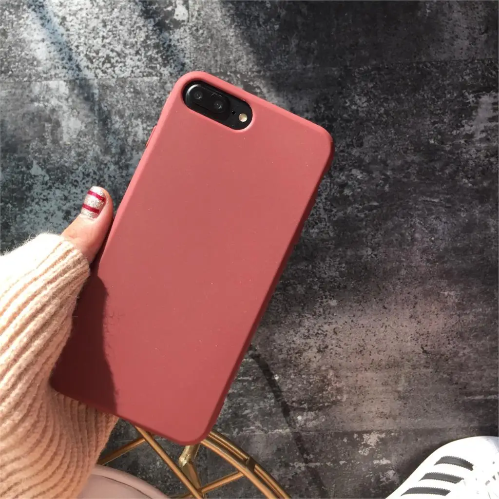 Для iphone XS max/8/7 plus Мягкий чехол для iphone 8 чехол на заднюю панель телефона для iphone xr 7 8 plus/6 s plus TPU fundas армейский зеленый