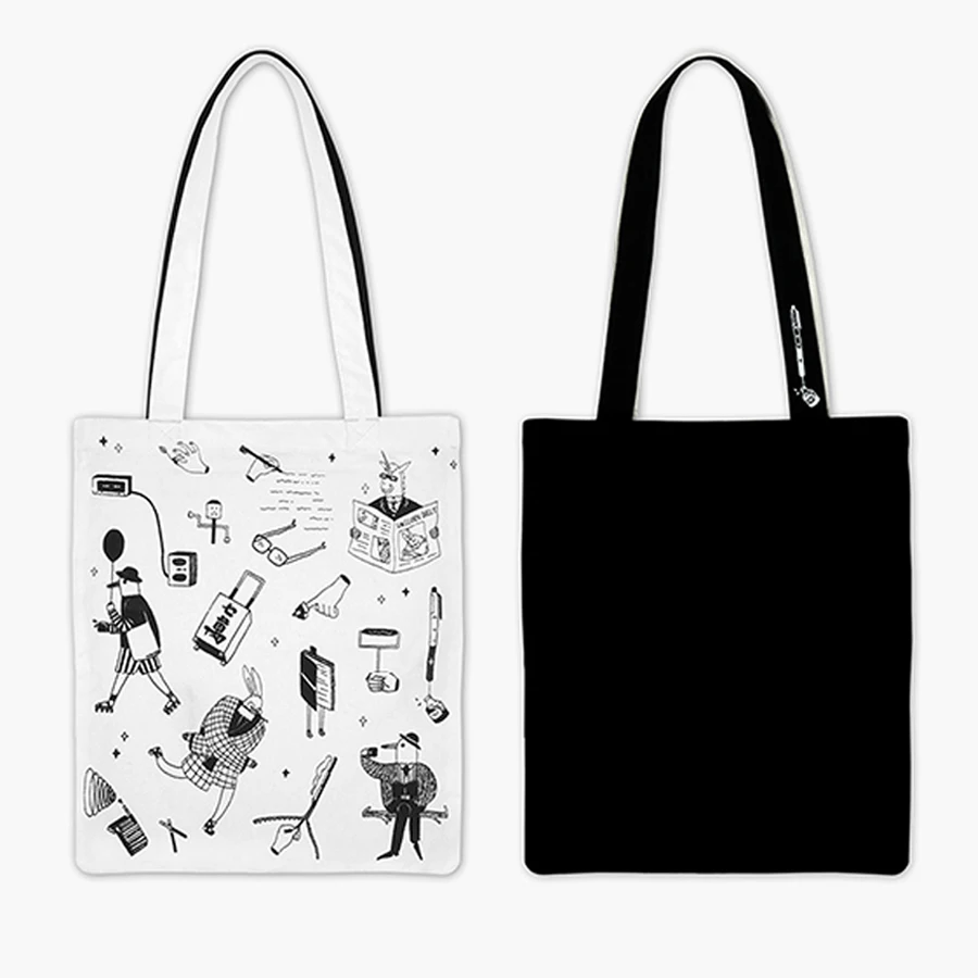 MOREUSEE оригинальная фотосессия унисекс в серии загадок (FUN KIK)|shoulder bags|cotton shoulder bagunisex