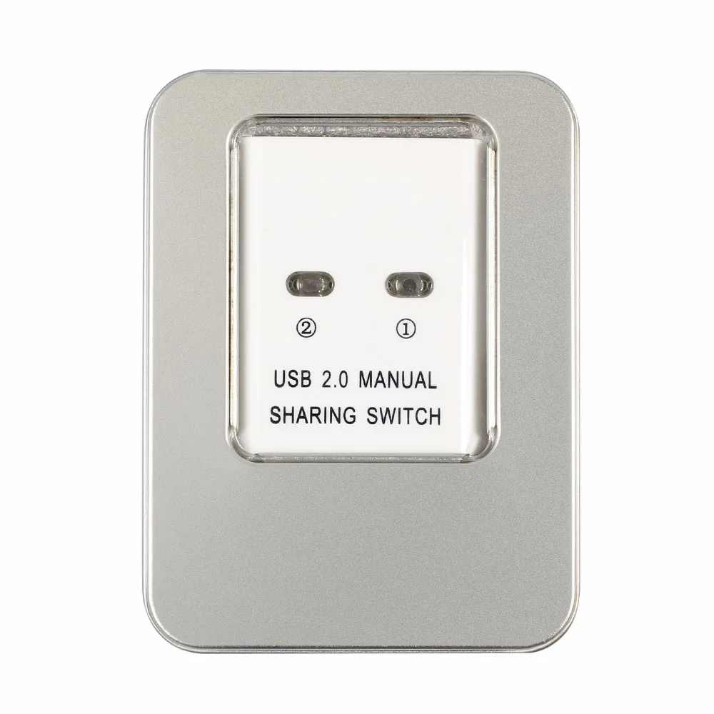 Neoteck USB 2,0, мини-коммутатор с ручным распределением, 2 порта, разветвитель, 1 устройство для принтера, 2 шт., USB 2,0, распределительный переключатель, адаптер для окна