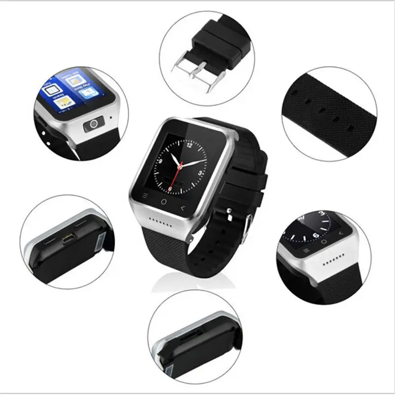 ZGPAX1.54 дюймов 3g часы 2.0MP Камера WCDMA GSM Android 4 MTK6572 двухъядерный телефон Смарт с gps WI FI pk
