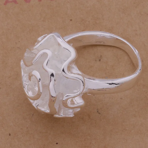 925 посеребренные ювелирные изделия модное кольцо с розой любимый подарок