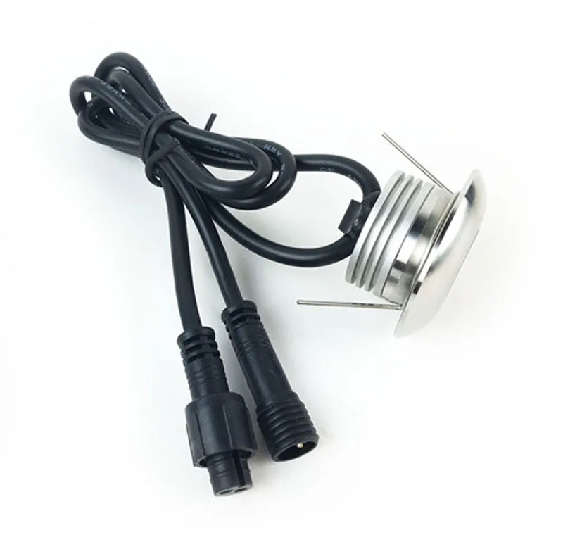 Встраиваемый настенный светодиодный мини-светильник 12 шт./лот 1 Вт для террасы