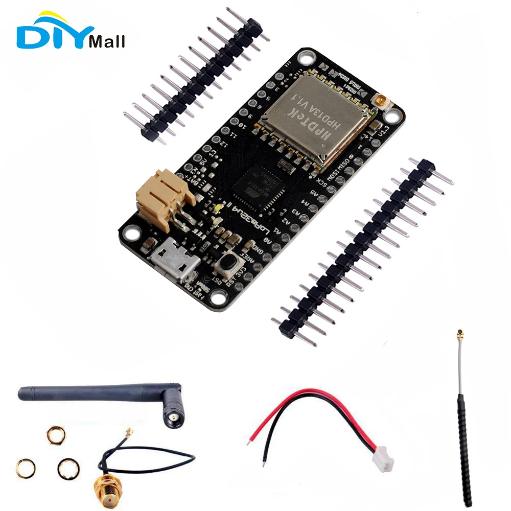 4 шт./лот LoRa32u4 II макетная плата 868 МГц 915 МГц Lora модуль IOT SX1276 HPD13 приемопередатчик Wi-Fi модуль антенны JST разъем