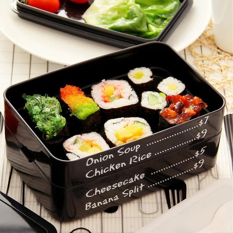 3 Layers Japanese Bento Box Plastic Microwave Lunch Kids Picnic Camping Container For Food Storage Compartment | Дом и сад