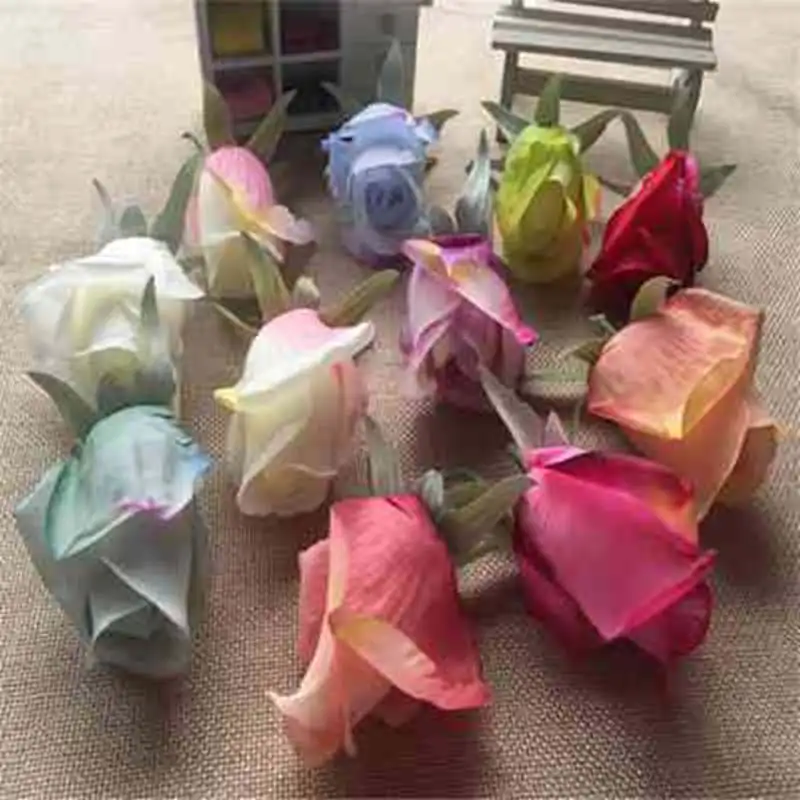 

2PCS European rose simulation decoration flower bud silk wedding arches wall photography props material