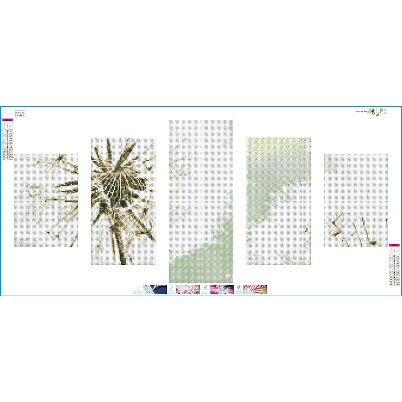 Living Room Decoration Full Round Diamond Painting Dandelion Diy Cross Stitch Mosaic Embroidery Home | Дом и сад