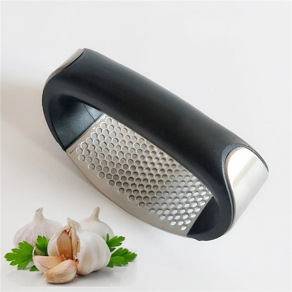 Stainless Steel Garlic Presser Manual Galic Mincer Chopping Squeezer Tools Curve Fruit Vegetable Kitchen Gadgets 1 | Дом и сад