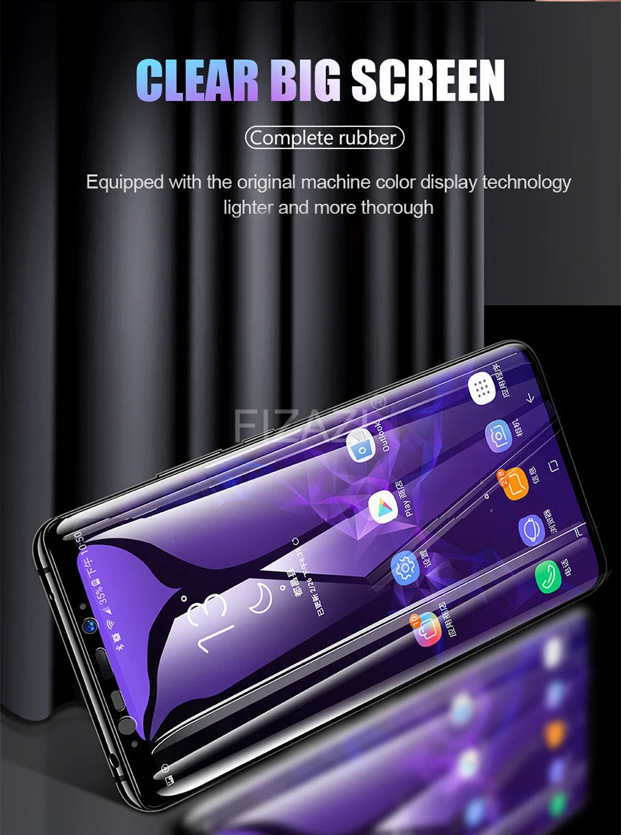 20D полное изогнутое полное покрытие из закаленного стекла для samsung Galaxy S8 S9 Plus Note 8 9 Защита экрана для samsung A8 A6 S7 Edge