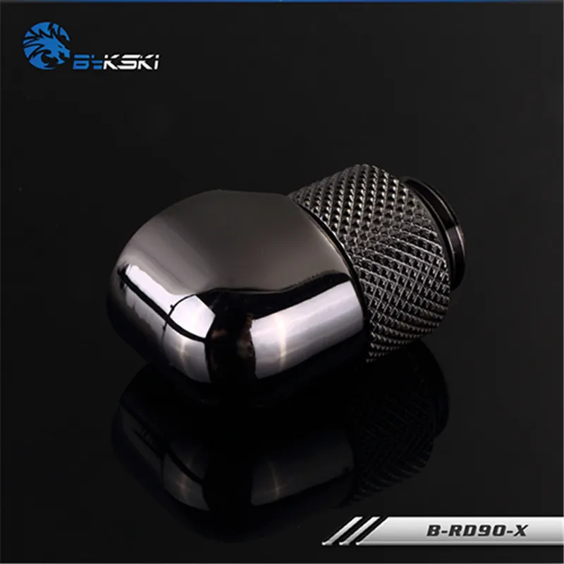 Grey 90 Bykski Алмазный B-RD90-X/B-RD45-X 45/90 градусов Женский-мужской вращающийся фитинг локоть для ПК водяного охлаждения G1/4 - Цвет лезвия: Grey 90