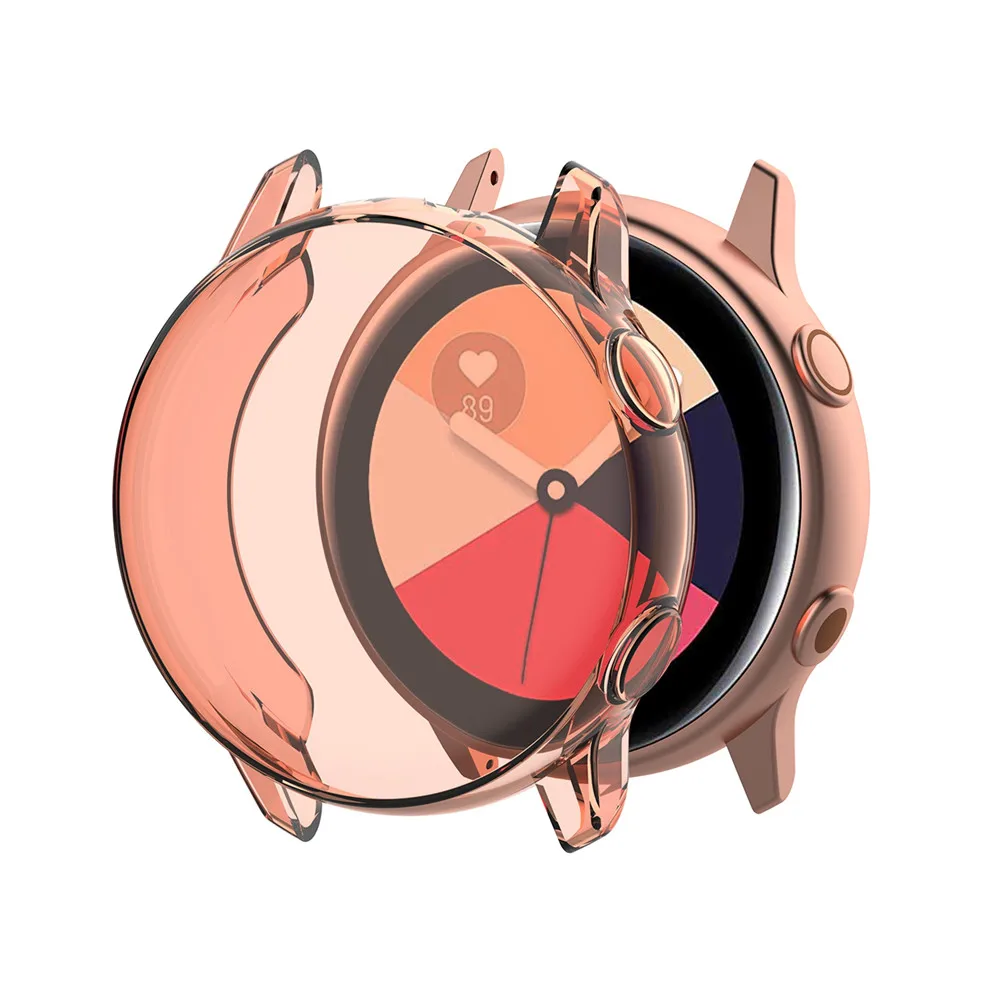 Защитный чехол для экрана из ТПУ Samsung Galaxy Watch Active R500 полностью защитный с