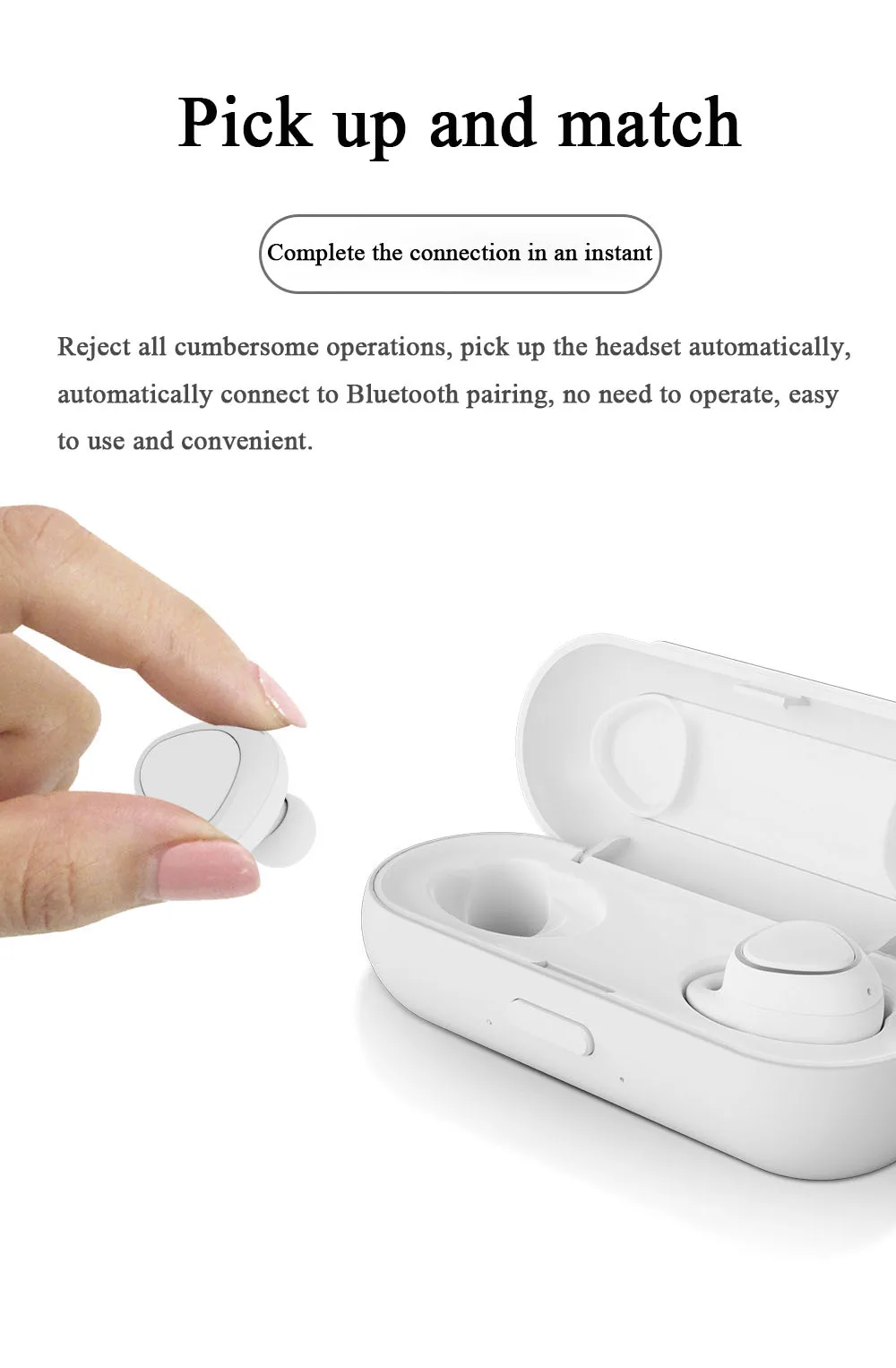 Moloke мини TWS наушники Bluetooth 5,0 спортивная гарнитура беспроводные наушники с зарядным устройством