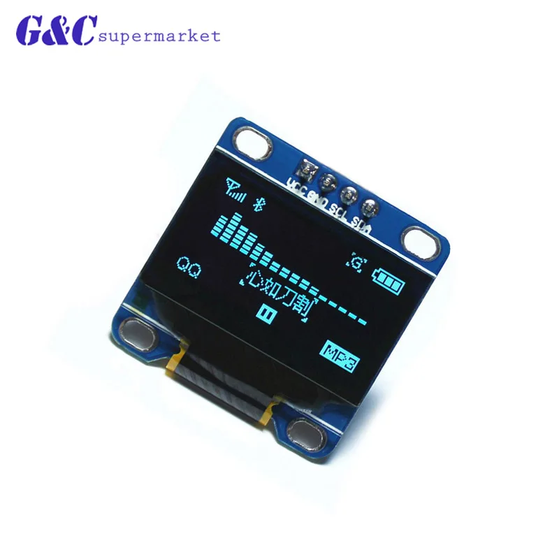 0 96/0 91 O светодиодный модуль белый/синий цвет 128X64 ЖК дисплей IIC I2C