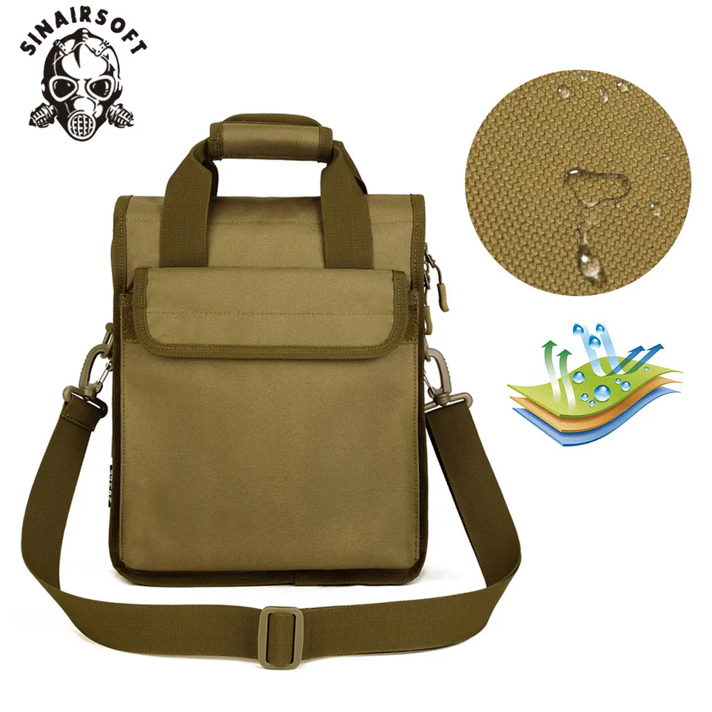 SINAIRSOFT Tactical Backpack Nylon 12 inch Tablet Military Cross Body Camouflage Molle Hunting Camping Hiking Sports Bag LY2021