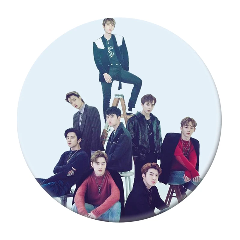KPOP EXO 5-й альбом "DONT MESS UP MY TEMPO" брошь Кнопка значок аксессуары для одежды шляпа украшение для рюкзака