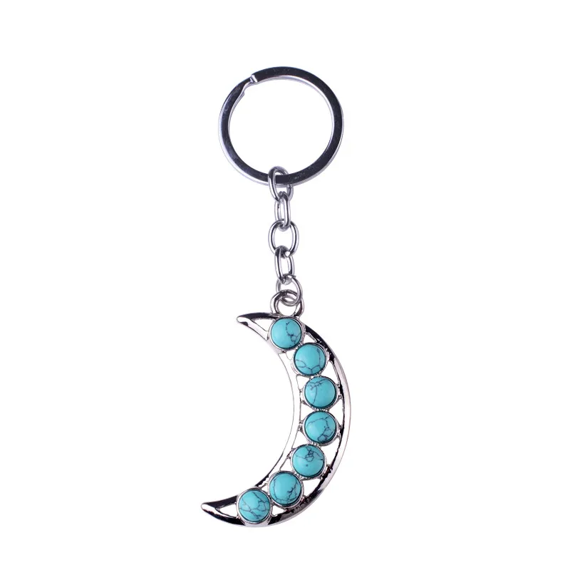 Модные ювелирные изделия парные брелоки с натуральными 7 чакрами каменные бусины