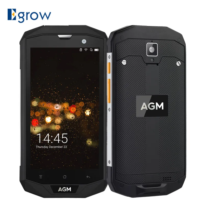 Оригинал AGM A8 IP68 Водонепроницаемый мобильный телефон 5.0 &quotHD 3/4 ГБ Оперативная