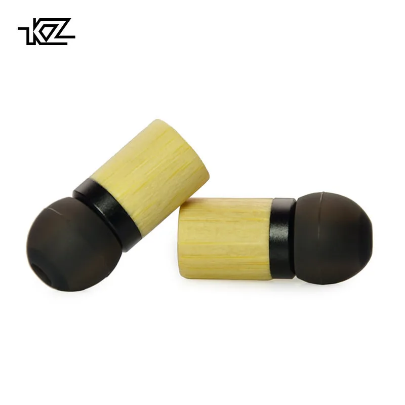 KZ ED7 Бамбука Наушники с Микрофоном 3.5 мм HD Hi Fi В Ушной Монитор Бас Стерео для