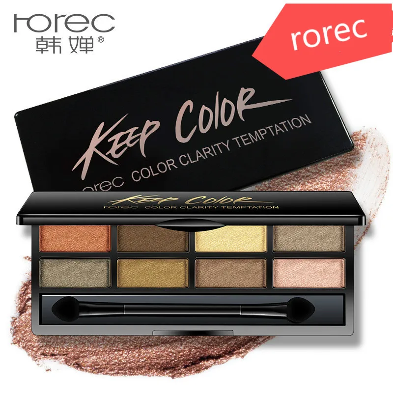 Бренд 6 цветов телесные тени для век Палитра золотые гладкие дымчатые матовые