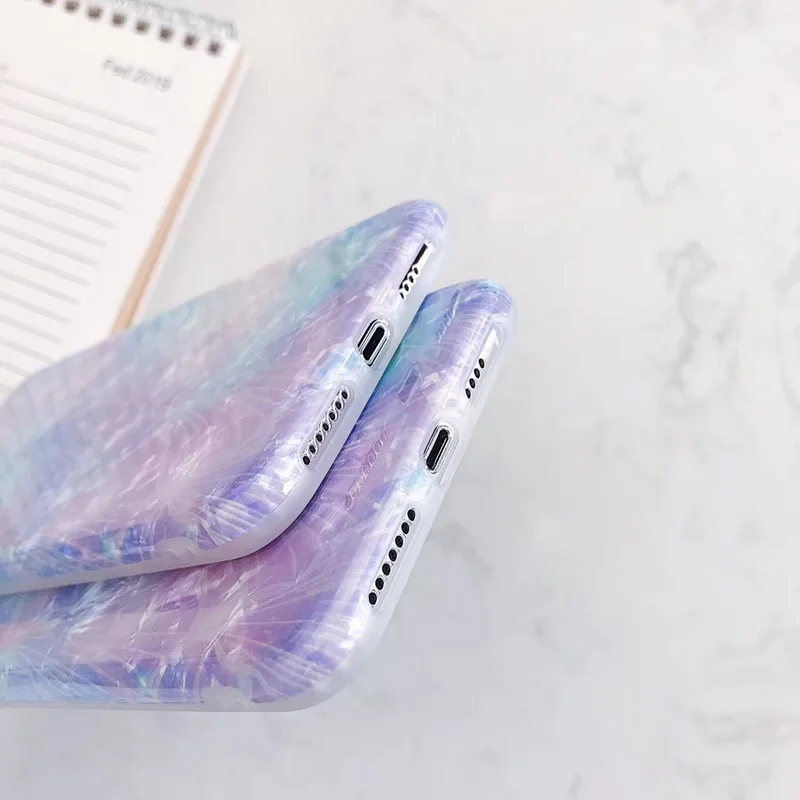 Luxury Dream Purple Crystal IMD Phone Case For iPhone 11 Pro Glossy Soft Silicone Cover XR XS Max 8 7 6 6S Plus |