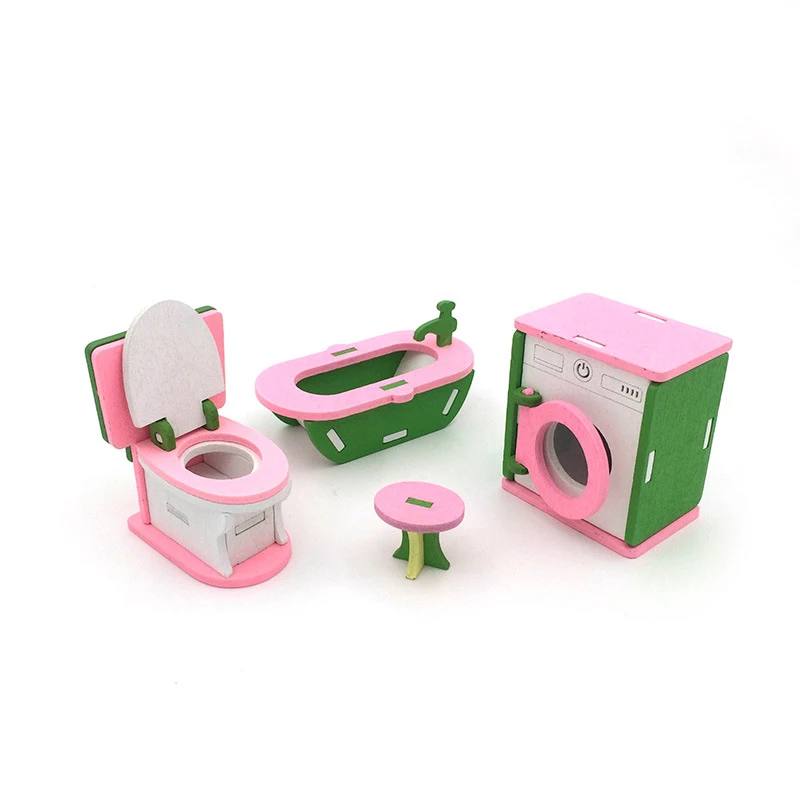 Miniature Wooden Furniture Toys Doll House Wood Set Dolls Baby Room For Kids Play Toy | Игрушки и хобби