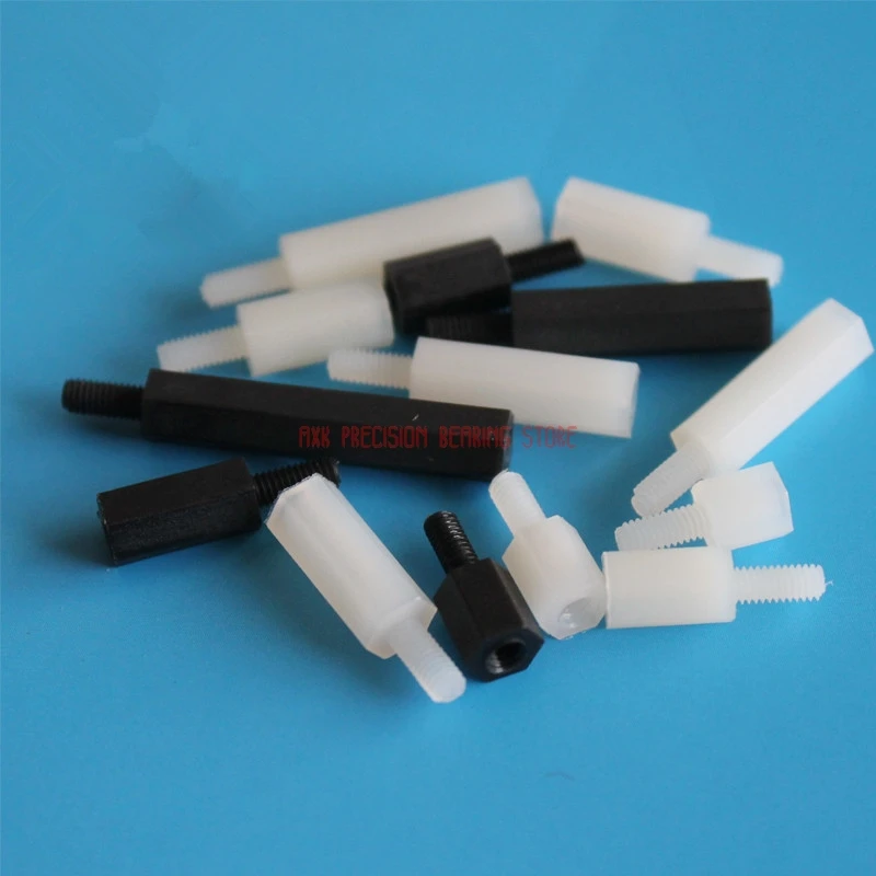 

2023 Screws For Laptops Screws [201-m3]nylon Column Single Pass Hexagonal Separation M3 Plastic Stud Support Pc Plate Spacer