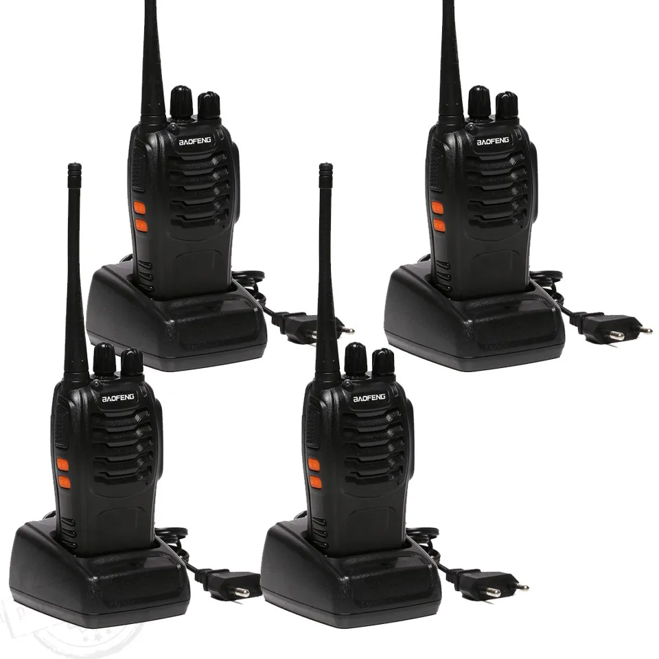 4 шт. baofeng bf 888s портативная рация радио comunicador 5 Вт UHF 400 470 МГц 16ch cb 888S pofung