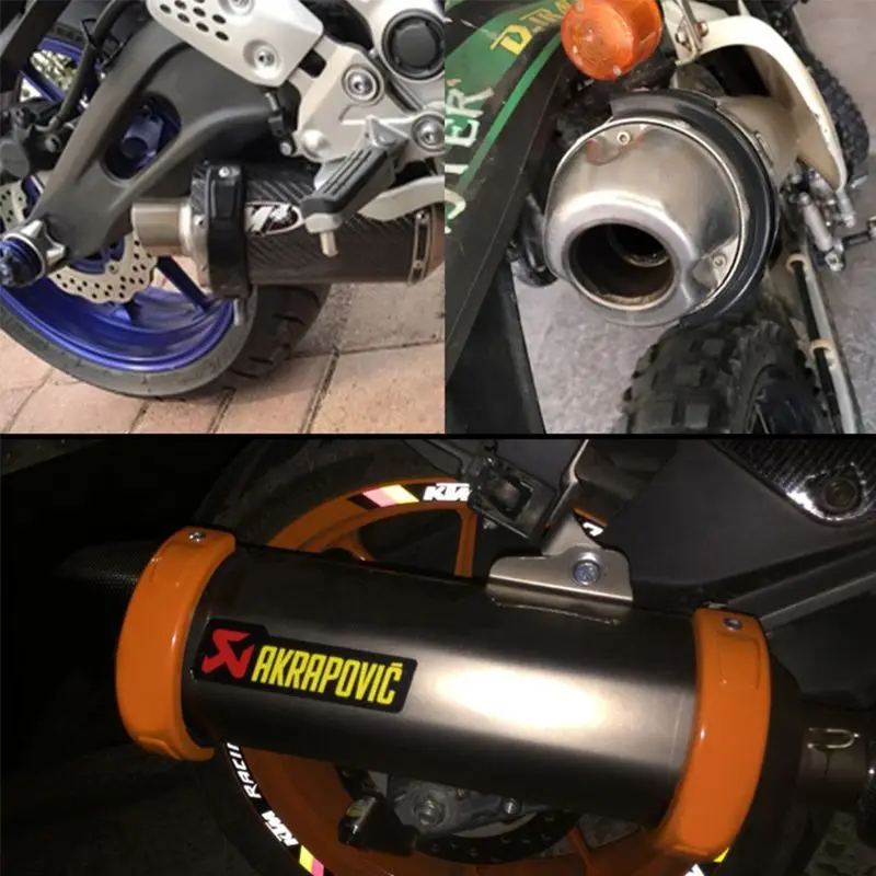 

Motorcycle Accessories Universal Fit 100MM-140MM Oval Exhaust Protector Cover