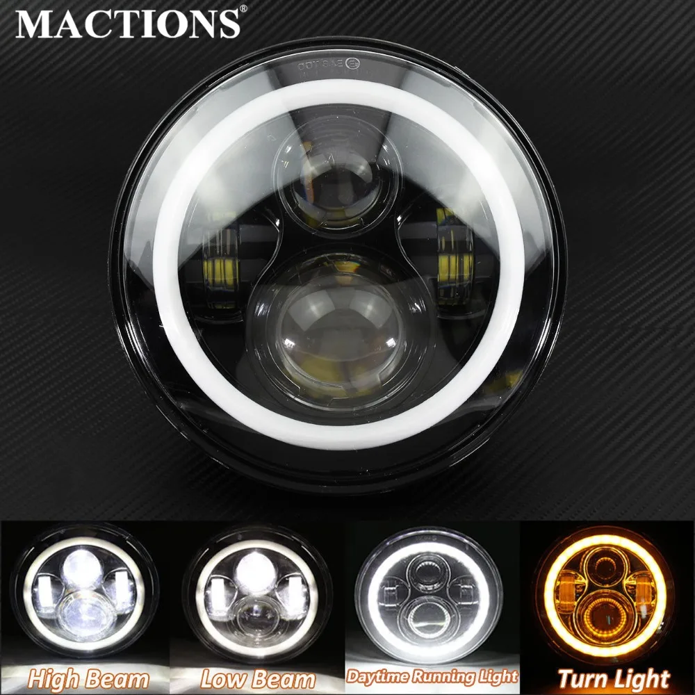 Налобный фонарь светодиодный 7 дюймов для мотоциклов H4 H13|headlamp led|headlights headlightmotorcycle