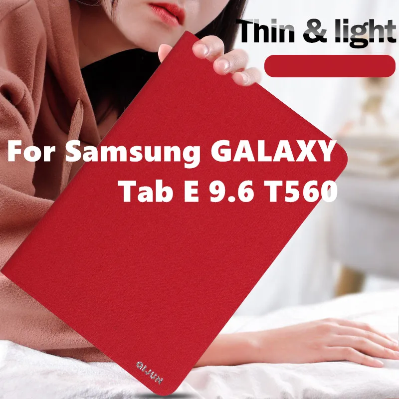 Чехол для Samsung Tab E 9 6 T560 кожаный чехол GALAXY SM T561 T565 T567v планшета|Чехлы планшетов и