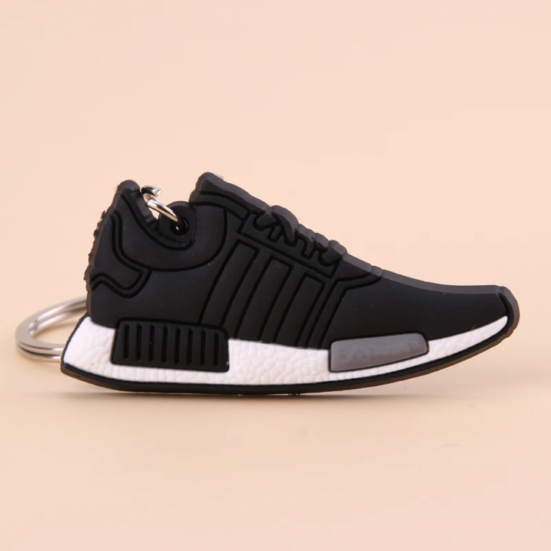 Photo Color13 Силиконовый мини брелок для ключей от обуви NMD, подарок для женщин и мужчин и детей, баскетбольные кроссовки Porte Clef - Цвет: Photo Color13