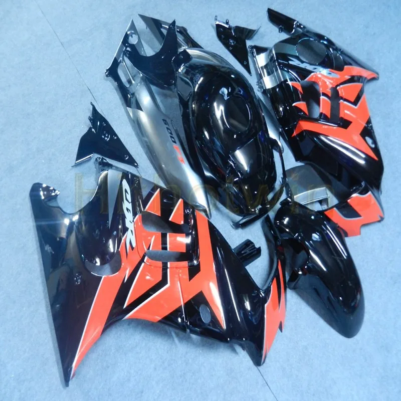 

Изготовленный На Заказ обтекатель ABS для мотоцикла CBR600F3 1995-1996 CBR600 1995 1996 комплект корпуса + винты + оранжевый черный