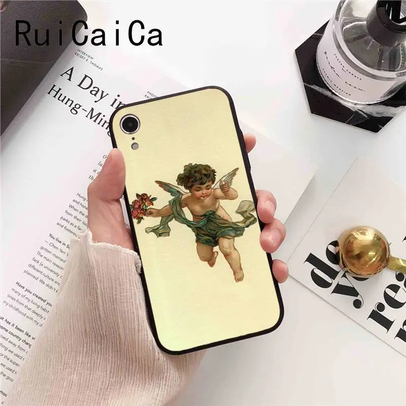 Ruicaica Renaissance angels Art Pattern Мягкий чехол для телефона из ТПУ iPhone X XS MAX 6 6S 7 7plus 8 8Plus 5 5S XR |